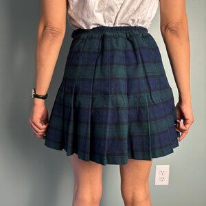 Hill House plaid tartan wool skirt